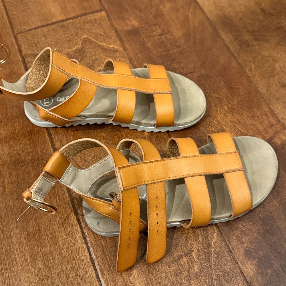 Cat & Jack Tan Kids Sandals